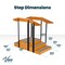 Viva Comfort Hardwood Physical Therapy Up and Down Non-slip Staircase with Safety Handles for Leg Rehab ADI906-01-MK - alternate 10